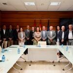 González Corral junto a los líderes agrarios de Castilla y León