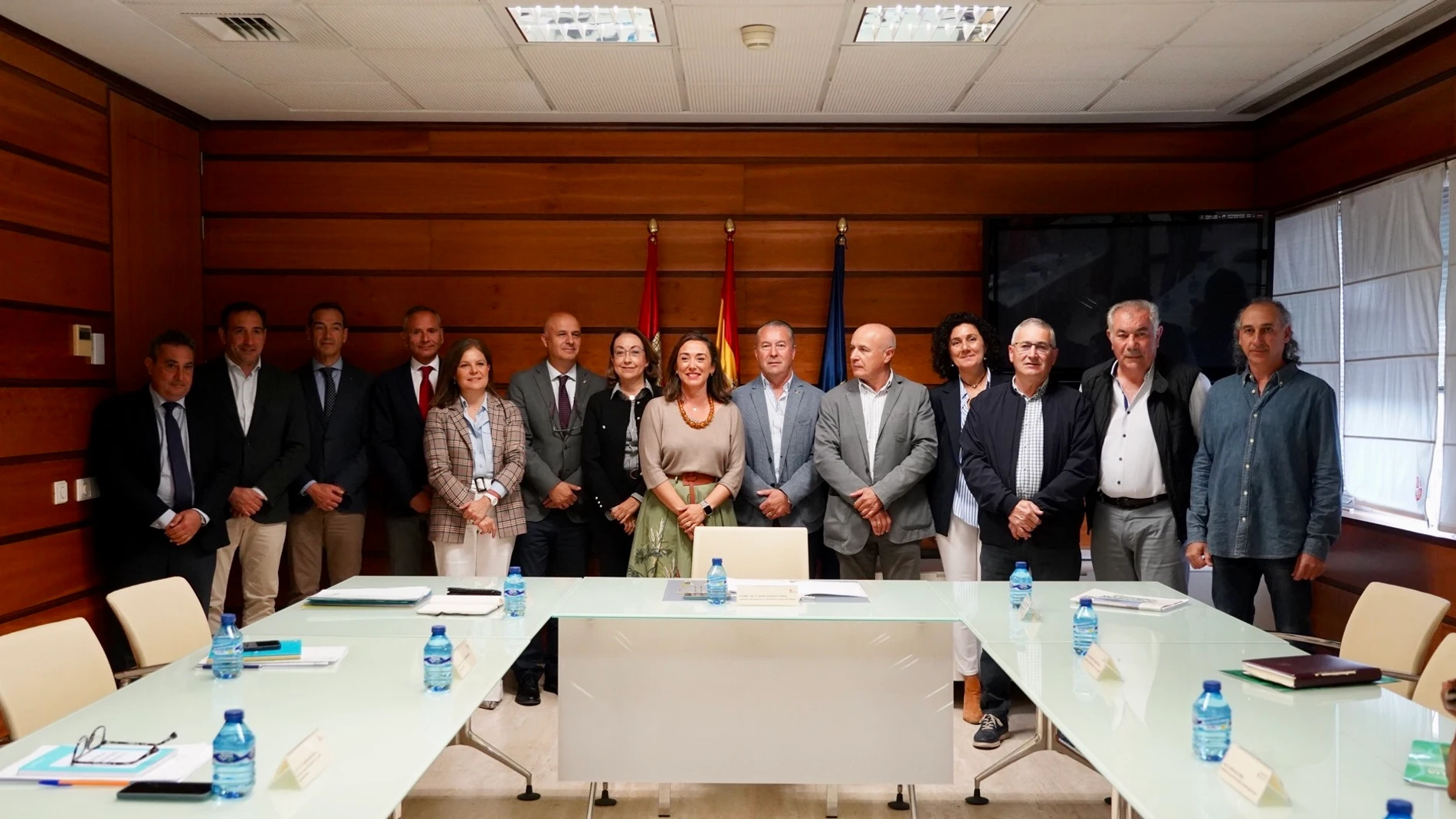 González Corral junto a los líderes agrarios de Castilla y León