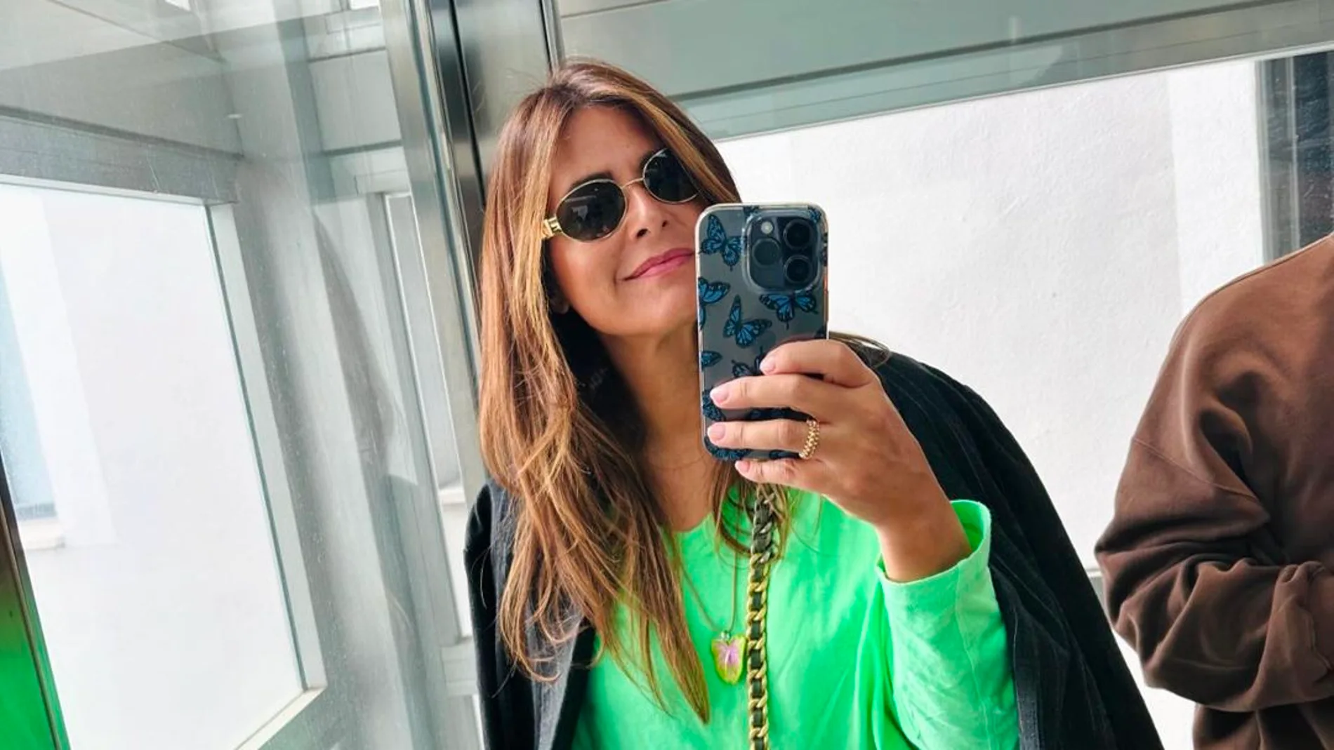 Nuria Roca y su look de octubre.