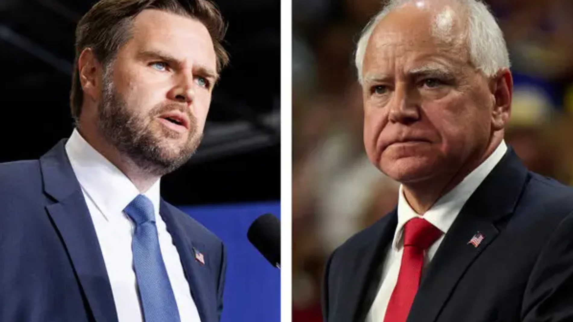El senador JD Vance de Ohio y el gobernador Tim Walz de Minnesota se enfrentarán en un debate este martes