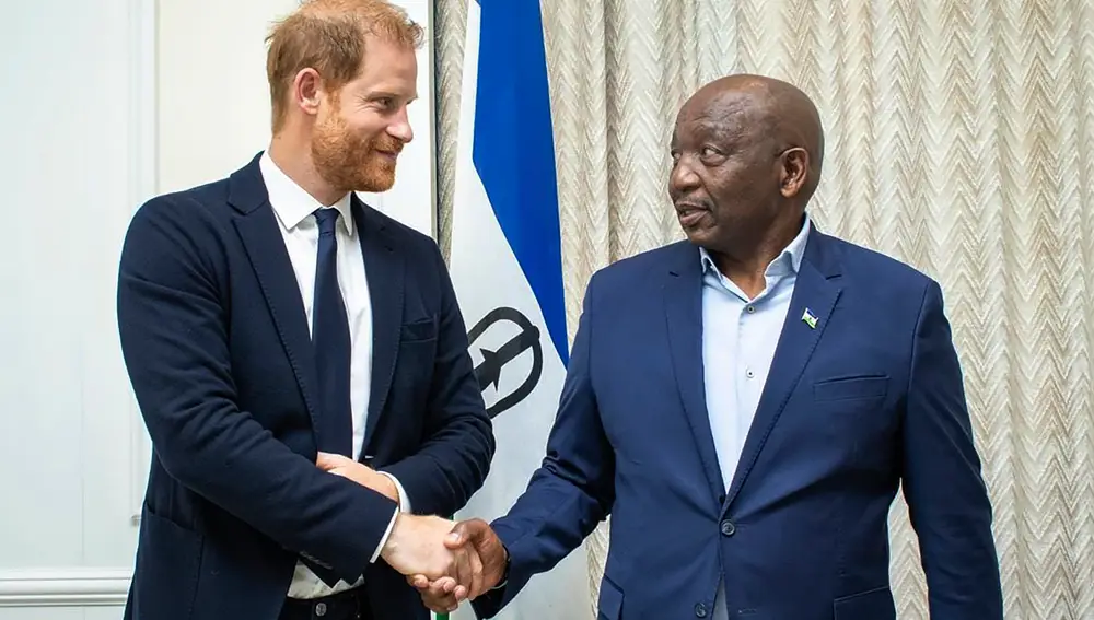 El príncipe Harry, en Lesotho