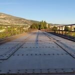 Puente «de lata» de la localidad granadina de Dúrcal, usado antiguamente en la línea de tren Guadix-Lorca