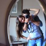 Pareja en el espejo