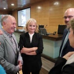 Leticia García junto a Faustino Temprano en la jornada organizada por UGT