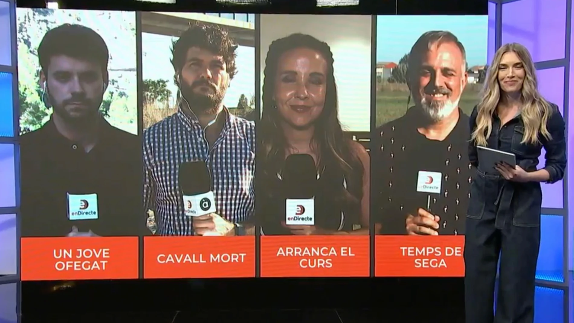 Imagen del despliegue de la programación televisiva de À Punt