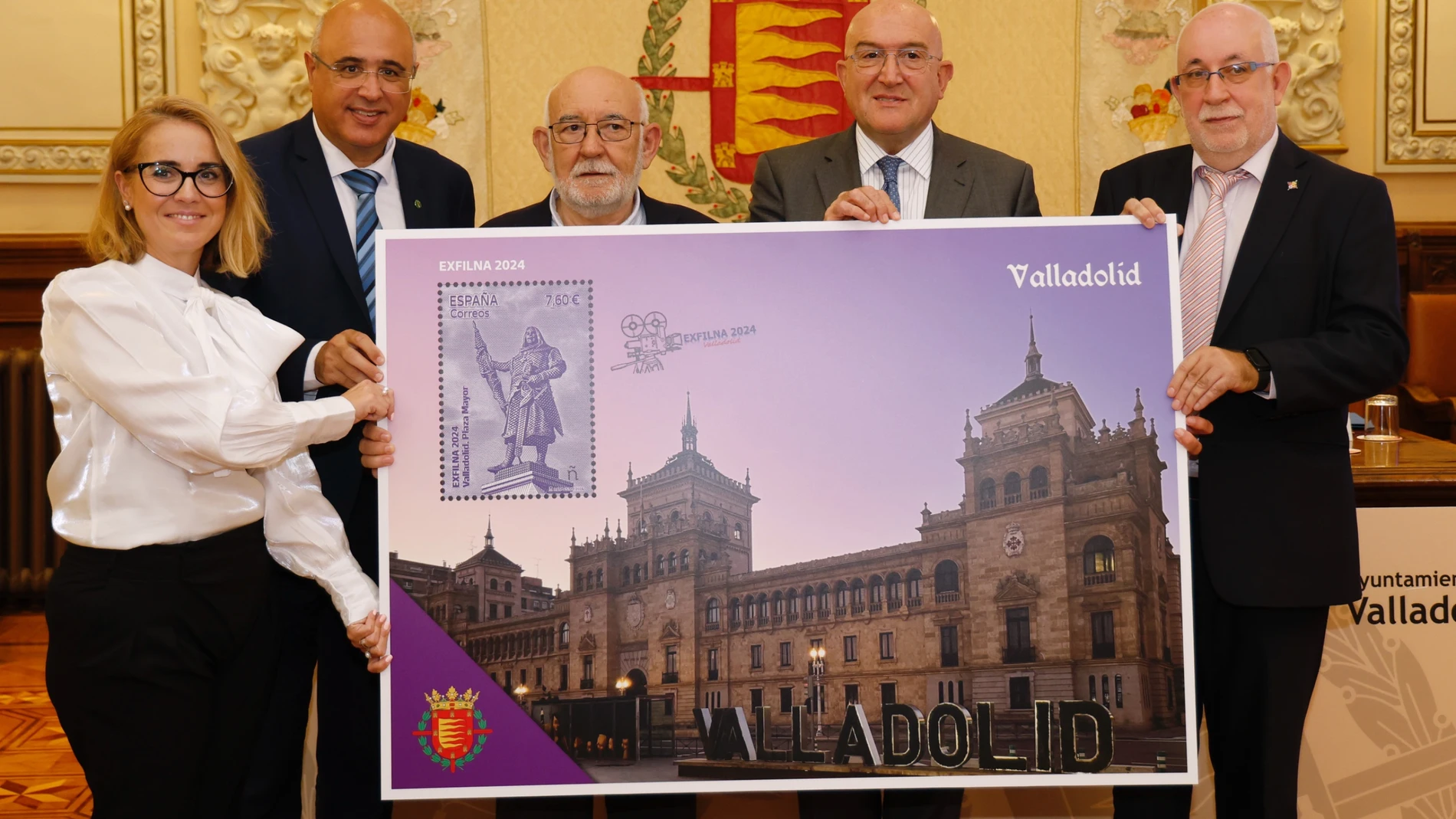 Jesús Julio Carnero junto a Jacino Canales, Javier Castro, José Antonio Arruego y Nuria Lera