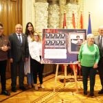 Carnero, Blanca Jiménez, José Luis Cienfuegos, Esperanza Varona y Nuria Lera tras presentar el sello