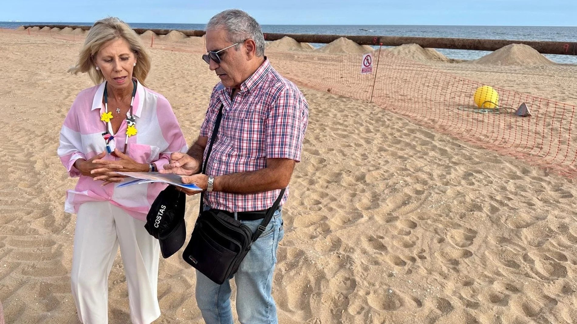 Arrancan las obras de regeneración de la playa de La Antilla en Huelva