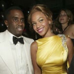 NEW YORK - JUNE 7 :  Sean "P. Diddy" Combs and singer Beyonce Knowles attend the Sean Jean/Zac Posen CFDA after-party at Marquee, on June 7, 2004 in New York City. 