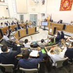 Imagen del pleno ordinario de hoy del mes de octubre de la Diputación de Alicante