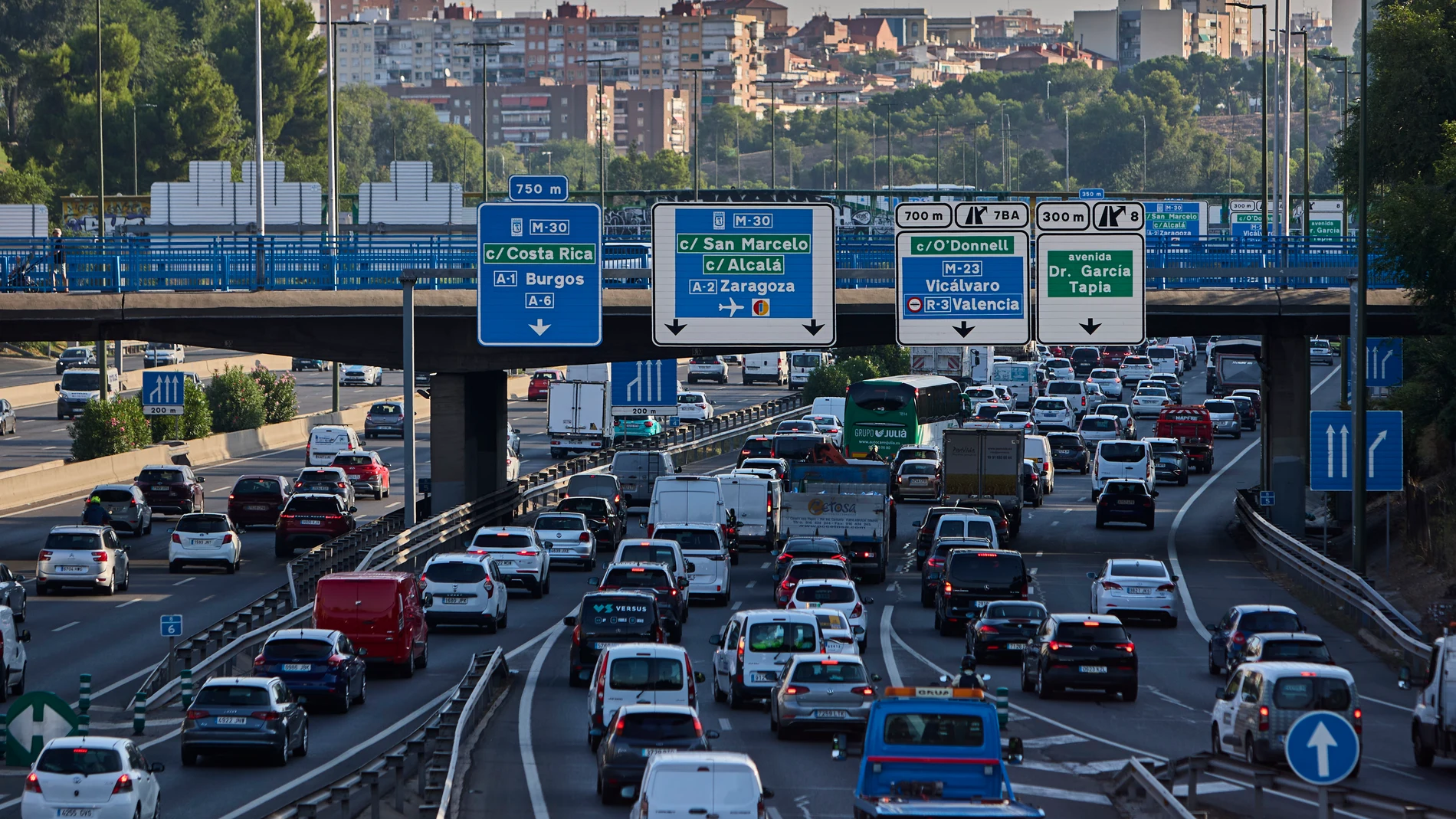Imagen de la M30 de Madrid
