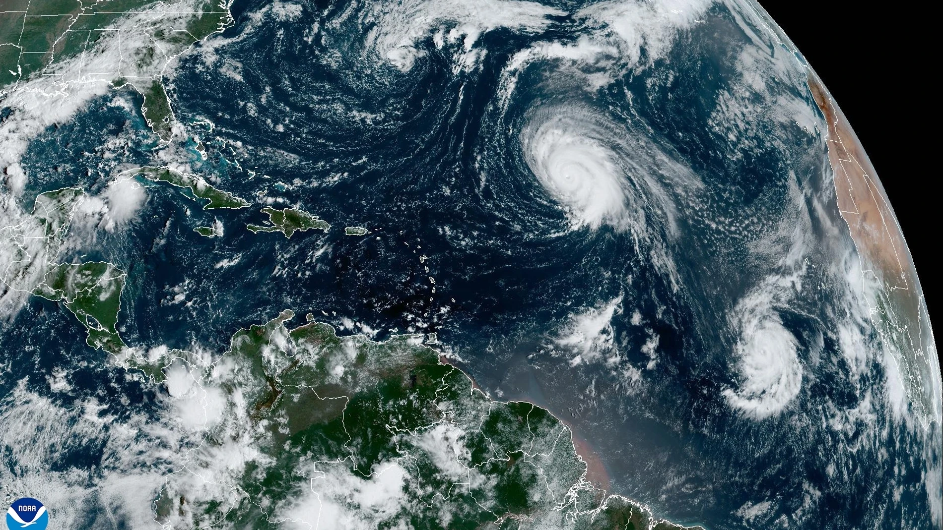 El huracán #Kirk se aproximará al noroeste de la Península entre la tarde del martes y el miércoles