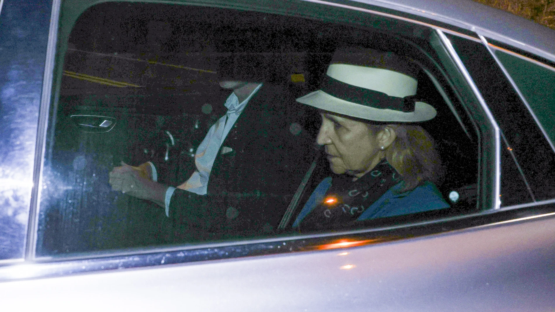 La Infanta Elena, a su llegada a Sanxenxo