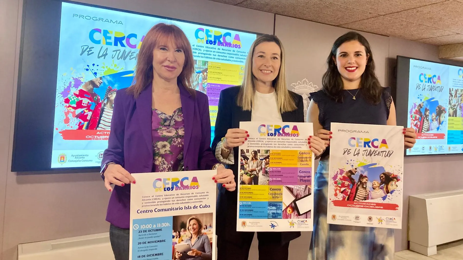 Imagen de la presentación del programa "Cerca de los barrios" hoy en Alicante