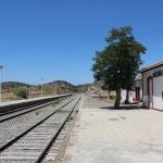 Estación ferroviaria de Huesa (Jaén), el pueblo con menor renta del país