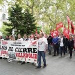 Manifestación en Valladolid por el cierre de Bimbo
