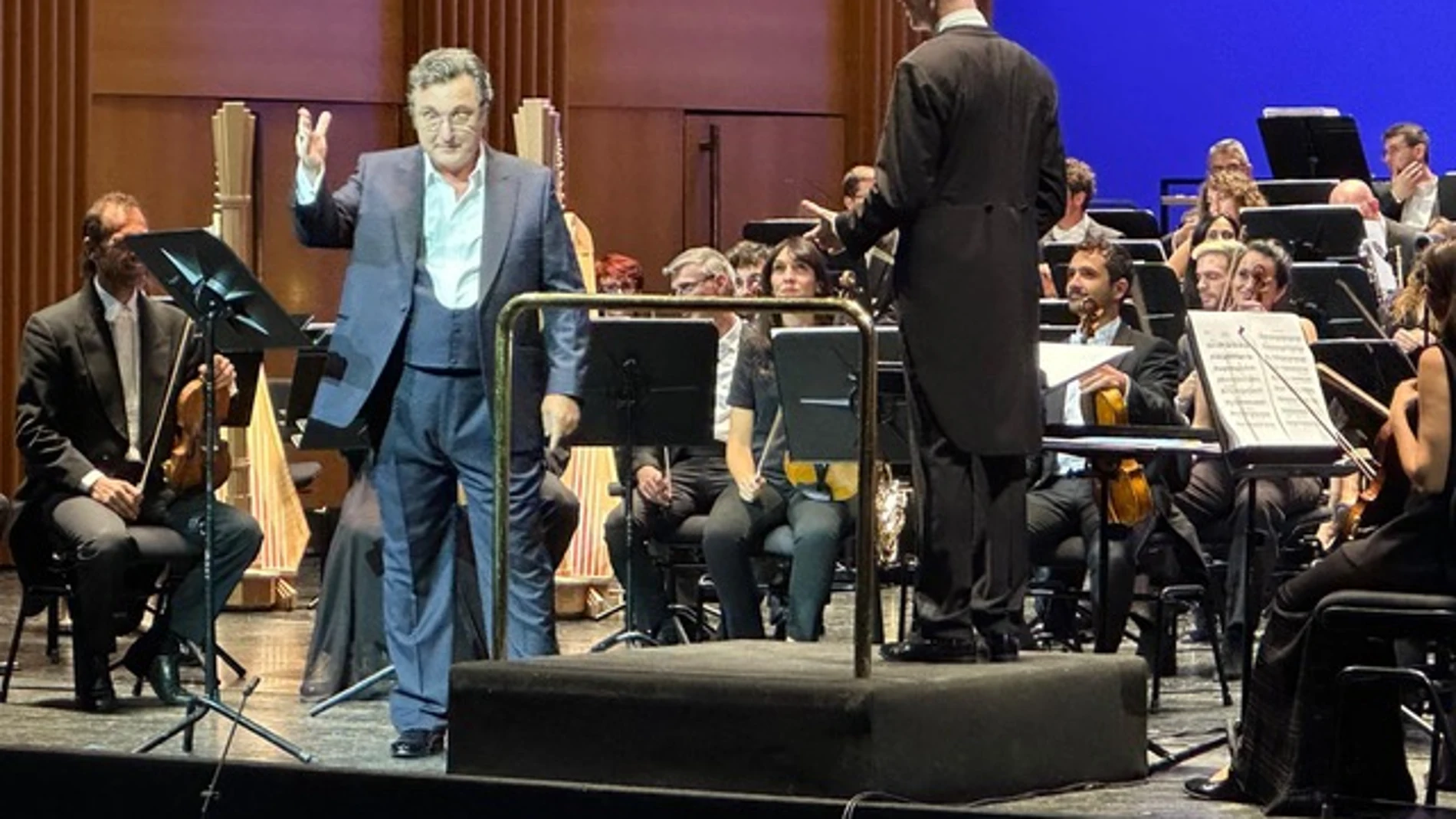 Ludovic Tezier durante su recital en el Teatro Real