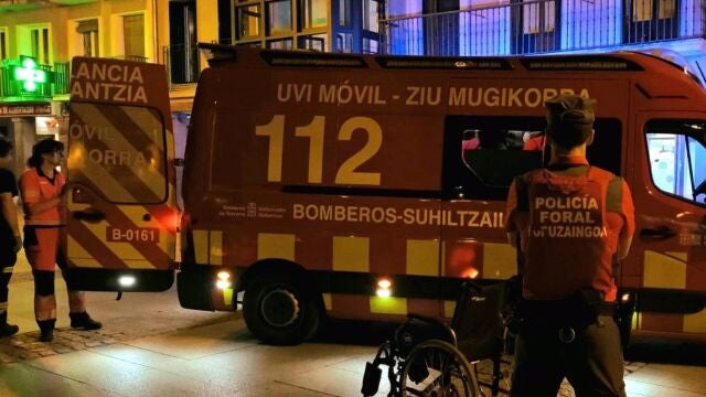 La Policía Foral salva a un varón inconsciente por un atragantamiento en Pamplona (Navarra)