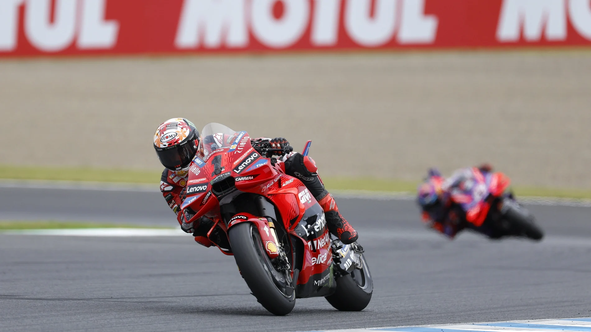 Bagnaia, por delante de Martín en la carrera de Motegi