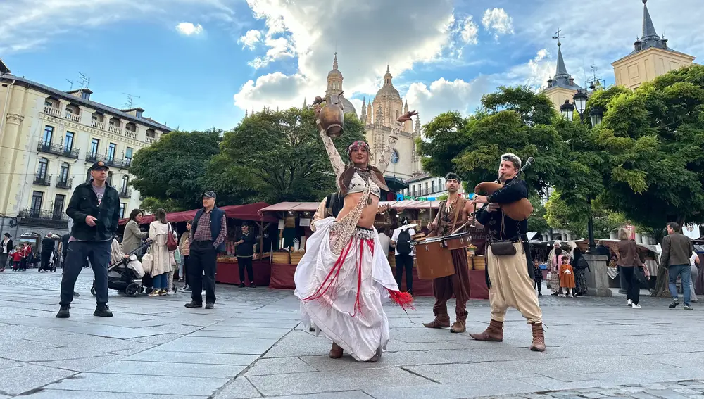 Actos en el centro de Segovia