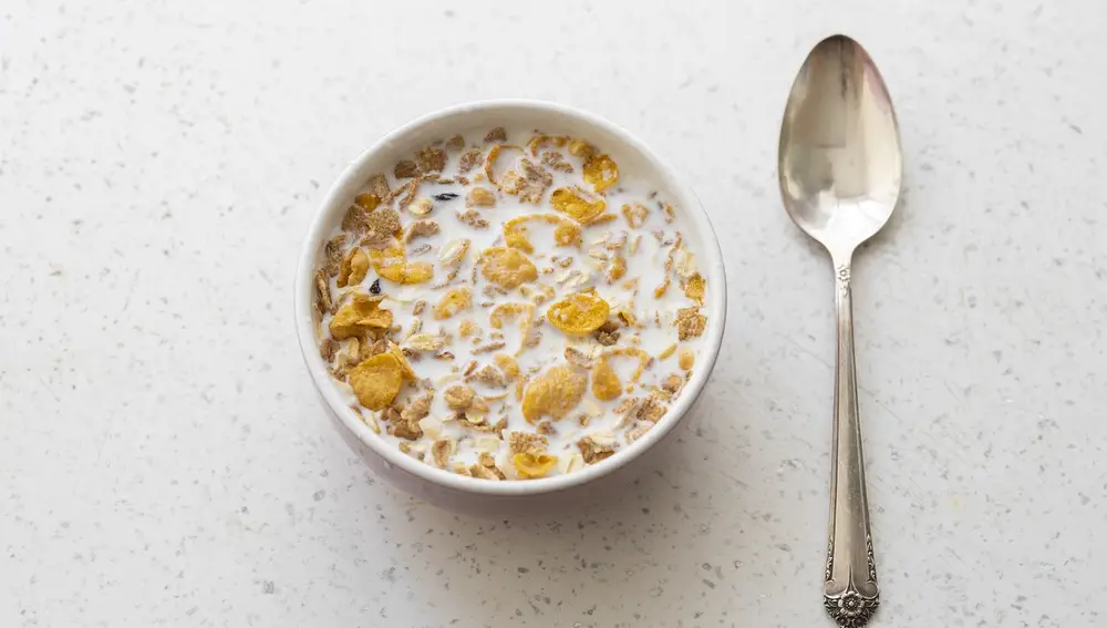 Cereales con leche