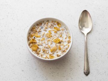 Cereales con leche