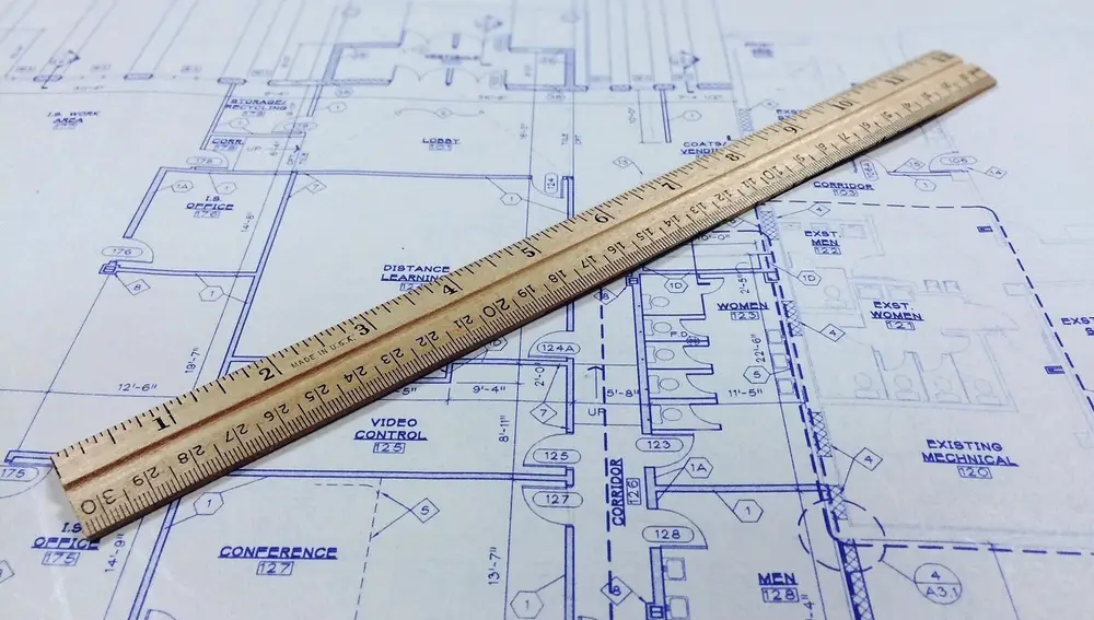 Plano arquitectura edificio