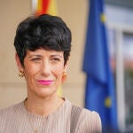 La ministra de Inclusión, Seguridad Social y Migraciones, Elma Saiz, en Vitoria.