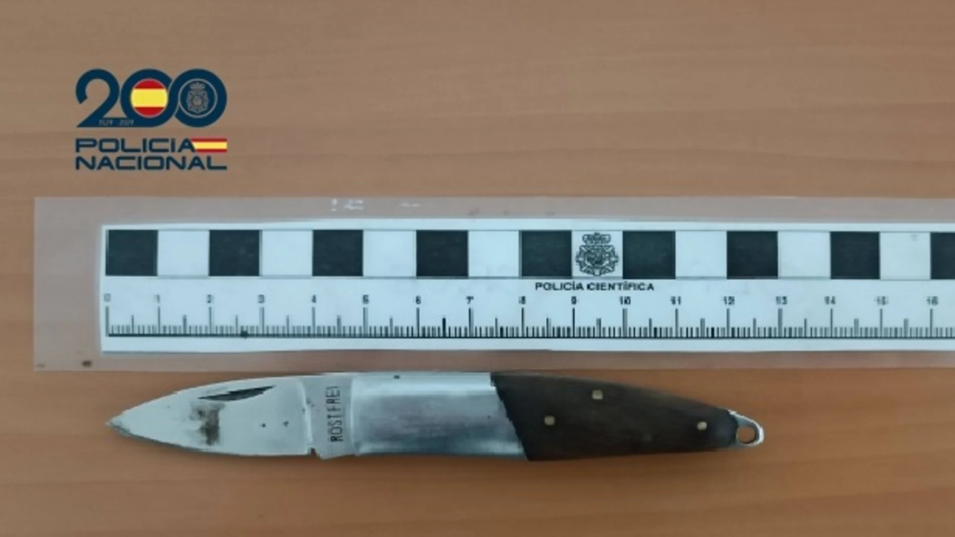 Arma blanca incautada por la Policía Nacional REMITIDA / HANDOUT por POLICÍA NACIONAL Fotografía remitida a medios de comunicación exclusivamente para ilustrar la noticia a la que hace referencia la imagen, y citando la procedencia de la imagen en la firma 08/10/2024