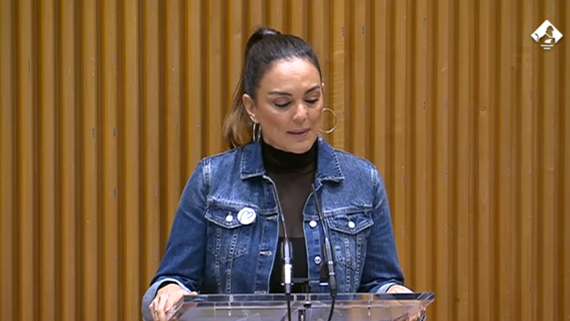 Mónica Carrillo durante su intervención