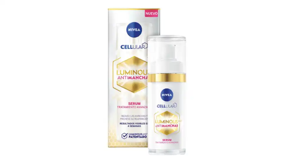 Sérum con tratamiento antimanchas.