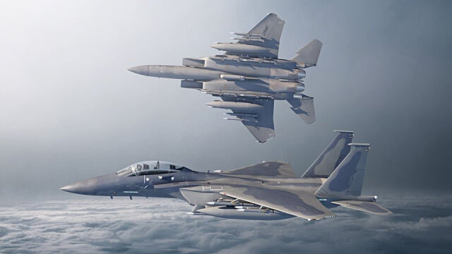 Imagen del F-15EX Eagle II, el cazabombardero de Boeing que Israel ha comprado para su fuerza aérea