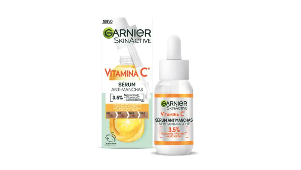 Sérum con vitamina C antimanchas.