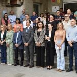 Minuto de silencio celebrado en el Ayuntamiento de Roquetas de Mar (Almería)