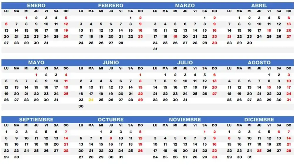 Este es el calendario laboral de España en 2025 por cada región: puentes y festivos.