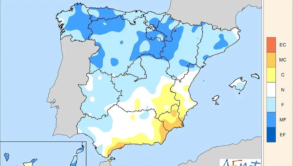 Carácter de la temperatura en septiembre de 2024.