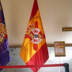 Bandera de la Academia Militar de Zaragoza, la cual besó la Princesa Leonor en su jura de bandera en 2023