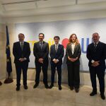 El vicepresidente segundo, José Manuel Caballero y su equipo se ha reunido con el Embajador Representante Permanente Adjunto de España ante la Unión Europea, Oriol Escalas