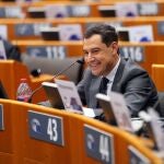 El presidente de la Junta de Andalucía, Juanma Moreno