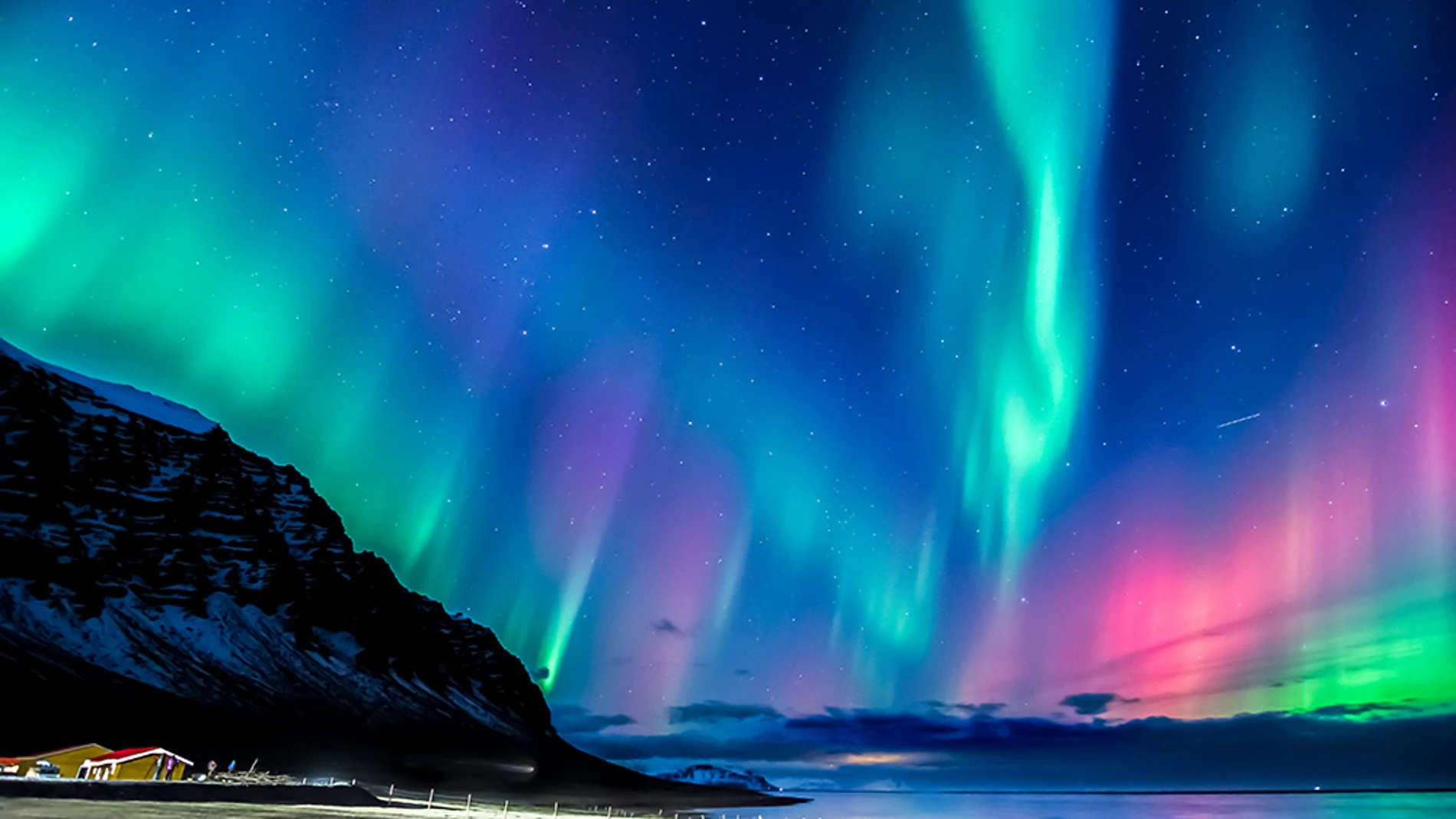 Imagen de una aurora boreal