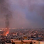 Beirut amanece en medio del fuego tras una noche de bombardeos israelíes