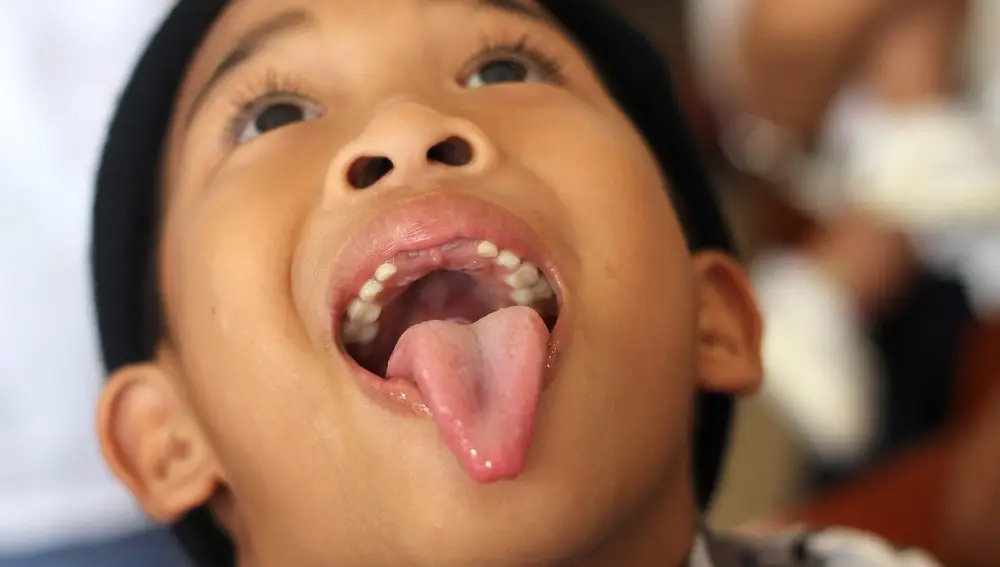 Niño en el dentista