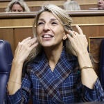 El look de Yolanda Díaz. 