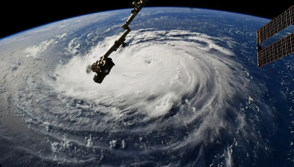 Huracán Milton visto desde el espacio