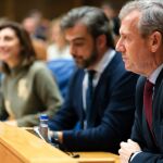 Rueda, hoy, en el Parlamento. 