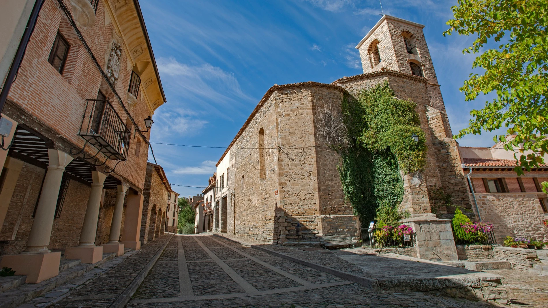 Calles de la localidad soriana de Yanguas