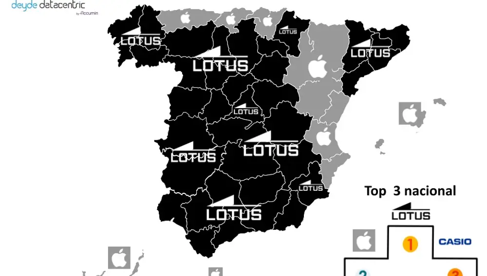 Mapa de las marcas favoritas de relojes y smartwatch en España 2024-2025