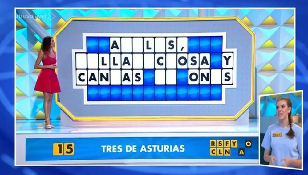 Panel final de 'La Ruleta de la Suerte'