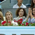 La madre, la hermana y la mujer de Rafa Nadal
