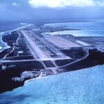 Pista de aterrizaje de la base aérea de la isla de Diego García